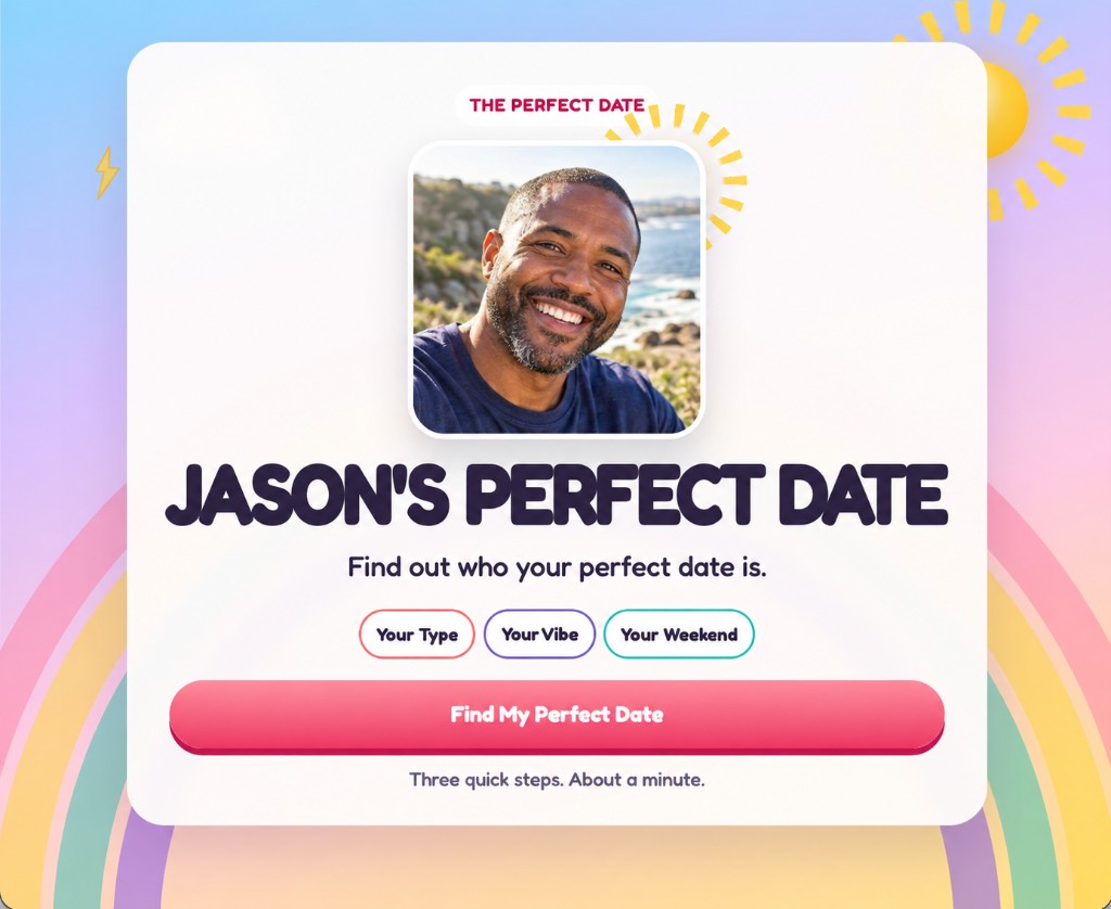 Jason's perfect date page.